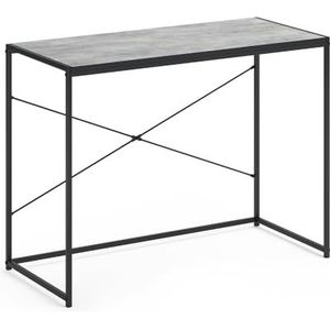 Vicco Bureau ""Fyrk"", Beton/Zwart, 100 x 45 cm