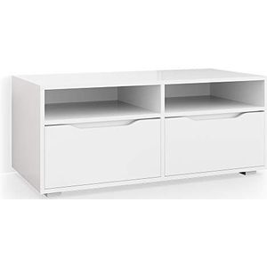 Vicco Lowboard Ruben weiß 100cm TV-Board Fernsehschrank TV-Schrank Regal Tisch