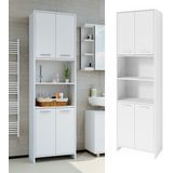 Vicco Badschrank Badregal Hochschrank Maris weiß Aufbewahrungsschrank Badezimmer