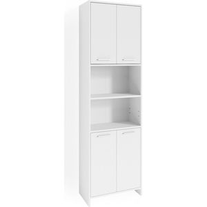 Vicco Badschrank Badregal Hochschrank Maris weiß Aufbewahrungsschrank Badezimmer