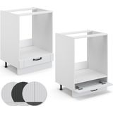 Vicco Herdumbauschrank 60 cm FAME Line Küchenschrank Küchenzeile Landhaus Weiß