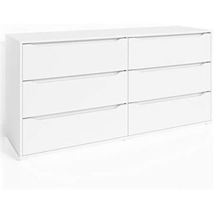 Vicco Kommode Ruben, Weiß, 160 x 78 cm