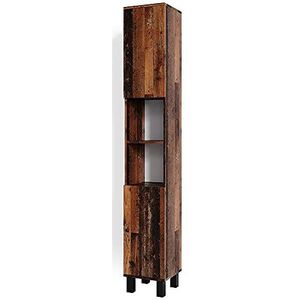 Vicco Badkamerkast Fynn, Eiken rustiek, 30 x 190 cm