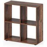 Vicco Raumteiler Standregal Bücherregal Tetra 4 Fächer Old Style Büroregal