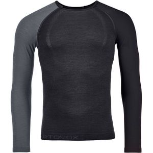 Ortovox - 120 Comp - T-shirt - Jet Zwart - Merino Wol, Ademend, Lange Mouwen
