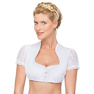Stockerpoint Klederdrachtblouse voor dames, wit (wit), 38