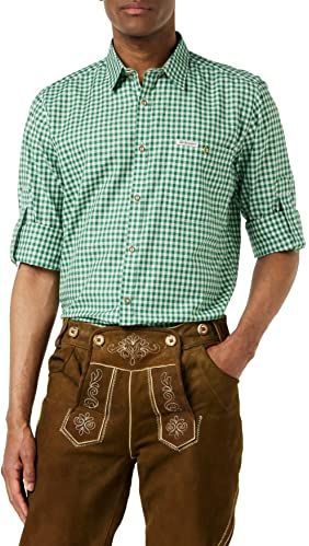 Stockerpoint Klederdrachthemd voor heren, groen (riet), S