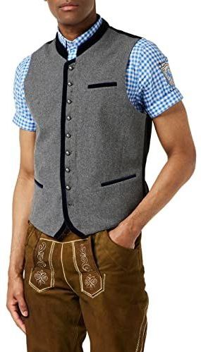 STOCKERPOINT - Klederdracht Gilet - Grijs/Zwart - Alonso