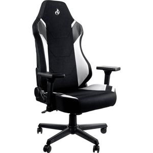Nitro Concepts X1000 Gamingstoel, bureaustoel, bureaustoel, stoffen bekleding, 135 kg, zwart/wit