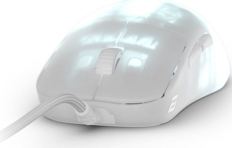 Endgame Gear OP1 RGB White Frost - Muis - Bedraad - PixArt PAW 3395 - Kailh GX mechanische switches - 26.000 DPI - wit