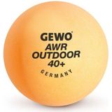 GEWO AWR Outdoor Tafeltennisballen, 40 mm, oranje, 6 stuks
