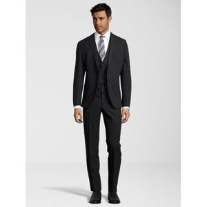 Steffen Klein - Driedelig Pak - Marineblauw - Slim Fit - Met Vest