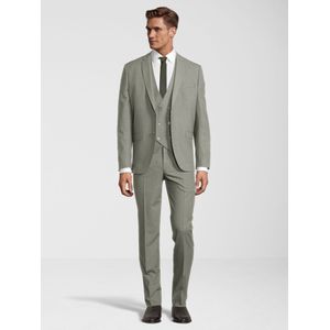 Steffen Klein - Driedelig Pak - Marineblauw - Slim Fit - Met Vest