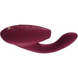 Womanizer Duo vibrator met clitorsstimulator Bordeaux 20,5 cm