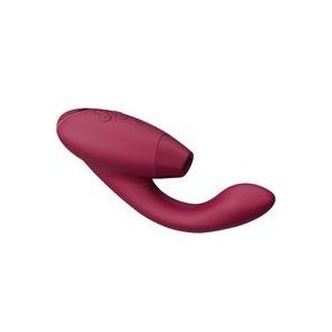 Womanizer Duo 2 - DE TarzanVibrator - Luchtdruk (clitoris) + Vibrator (G-Spot) - Herlaadbaar - Waterdicht - Bordeaux