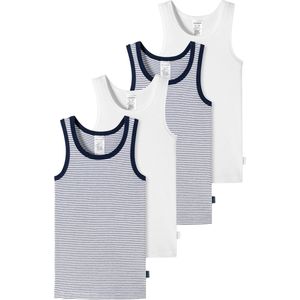 SCHIESSER Onderhemd ' Original Classics '  blauw / wit