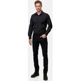 Rusty Neal - Overhemd - Zwart - Katoen Polyester Elastaan