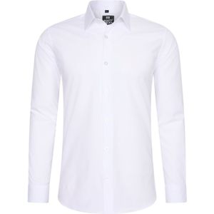 Rusty Neal - Premium Slim Fit Overhemd - Lange Mouwen - Stretch - Contrast