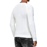 Rusty Neal - Biker Pullover - Trui - Zwart - Katoen, Acryl