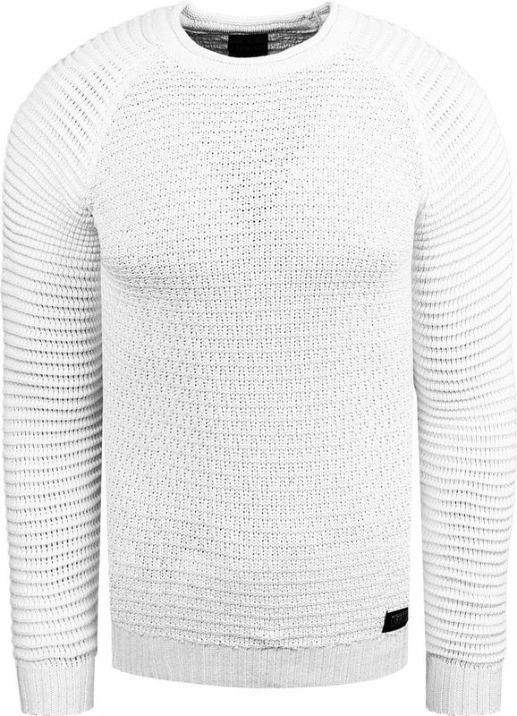 Rusty Neal - Biker Pullover - Trui - Zwart - Katoen, Acryl