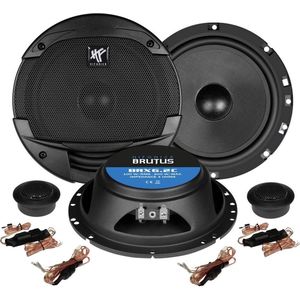 Hifonics - Brutus BRX6.2C - 16.5 cm - 2-weg Component Systeem - Ingebouwde Luidsprekers