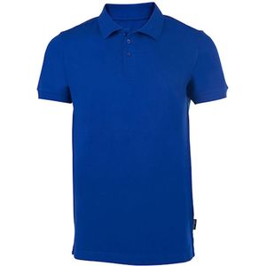 Herenpool - Poloshirt - Blauw - Katoen/Elastaan - Robuust en Duurzaam