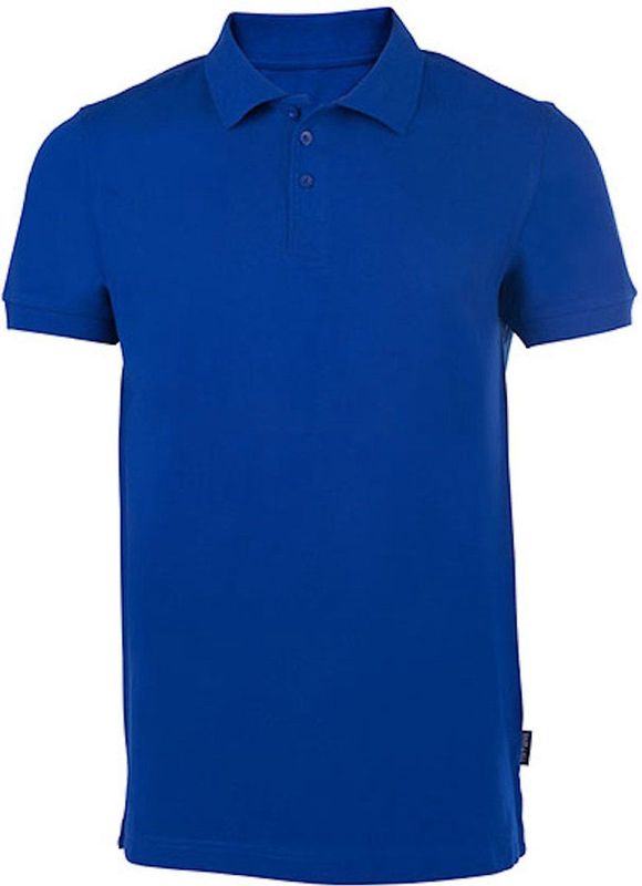 Herenpool - Poloshirt - Blauw - Katoen/Elastaan - Robuust en Duurzaam