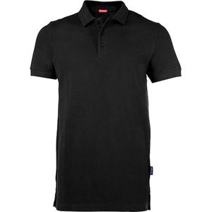 HRM Heren Heavy Performance Polo, Zwart, Maat 5XL I Premium Heren Poloshirt I Basic Polo Shirt Wasbaar tot 60°C I Hoogwaardige & Duurzame Herenkleding I Werkkleding