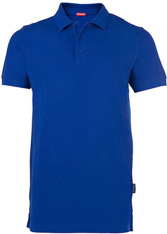 HRM - Heavy Performance - Poloshirt - Royal Blauw - 65% Katoen, 35% Elastaan, Wasbaar tot 60 °C