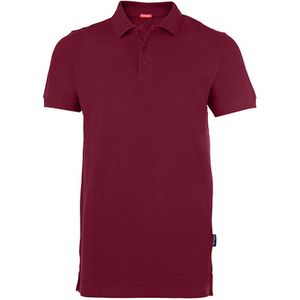 HRM - Heavy Performance Polo - Bordeaux - Heren Poloshirt - Wasbaar tot 60°C - Hoogwaardige Katoen