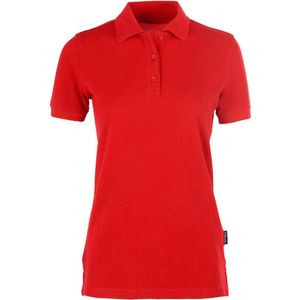 Women's Heavy Polo met korte mouwen Red