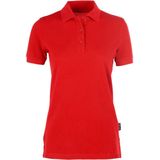 HRM - Premium Dames Poloshirt - Rood - 100% Katoen - Wasbaar tot 60°C
