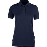 Women's Heavy Polo met korte mouwen Navy
