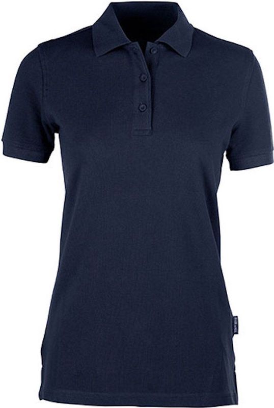 Women's Heavy Polo met korte mouwen Navy