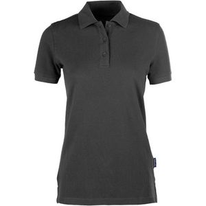 HRM Dames Zware Polo, Donkergrijs, Maat 4XL I Premium Dames Poloshirt Gemaakt van 100% Katoen I Basic Polo Shirt Wasbaar tot 60°C I Hoogwaardige & Duurzame Dameskleding I Werkkleding