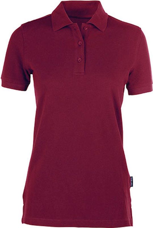 Women's Heavy Polo met korte mouwen Bordeaux