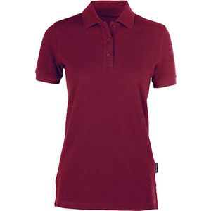 Women's Heavy Polo met korte mouwen Bordeaux