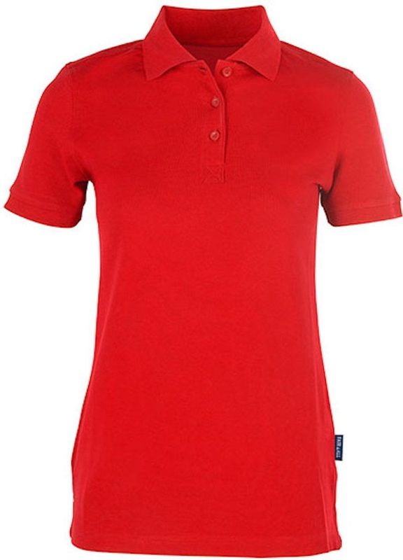 HRM - Stretch - Damespolo - Wit - Katoen/Elastaan