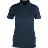 Women's Heavy Polo 'Stretch' met korte mouwen Navy - XS