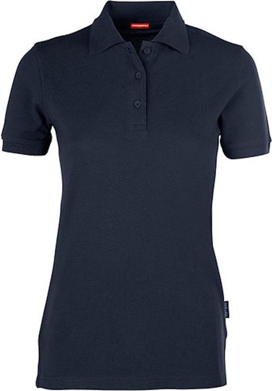 Women's Heavy Polo 'Performance' met korte mouwen Navy