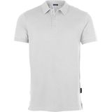 HRM - Luxe Stretch Polo - Wit - Heren Poloshirt - 95% Katoen & 5% Elastan