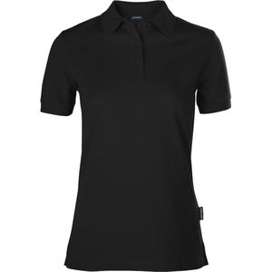 HRM - Luxury Stretch - Polo - Zwart - Korte Mouwen