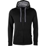 HRM - Premium Hoodie - Zwart - Heren Jas met Capuchon - Hoge Kwaliteit