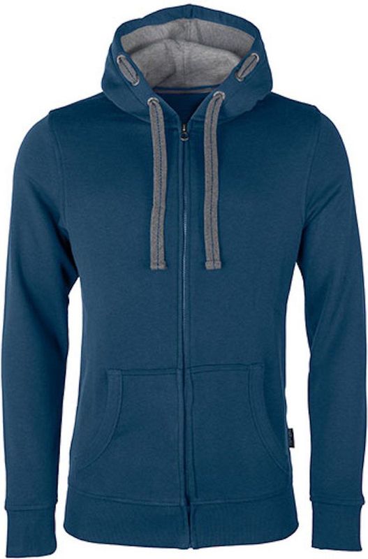 HRM - Heren Hoodie - Denim - Premium Kwaliteit - Capuchon Sweatshirt