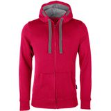 HRM - Heren Jas - Framboos - Katoen/Polyester - Premium Hoodie met Capuchon
