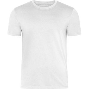 HRM Heren Zwaar Luxe Ronde Hals T-Shirt, Wit, Maat 4XL I Fair Trade Heren Ronde Hals T-Shirt, 195 g/m² I Duurzaam & Gemaakt van 100% Biologisch Katoen