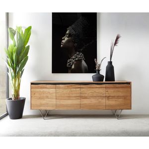Commode Stonegrace natuur 200x45x55 cm acacia 4 deuren