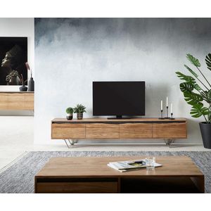 Tv-meubel Stonegrace  220x35 cm acacia natuur 4 deuren
