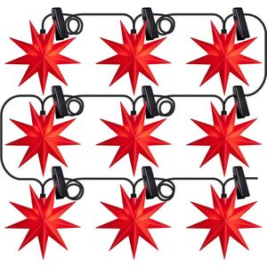 Sterntaler LED venster-sterrenketting IP44 rood