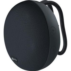 prio 3W Echte Draadloze Reisluidspreker HIT mini grijs (4 h, Oplaadbare batterij), Bluetooth luidspreker, Grijs